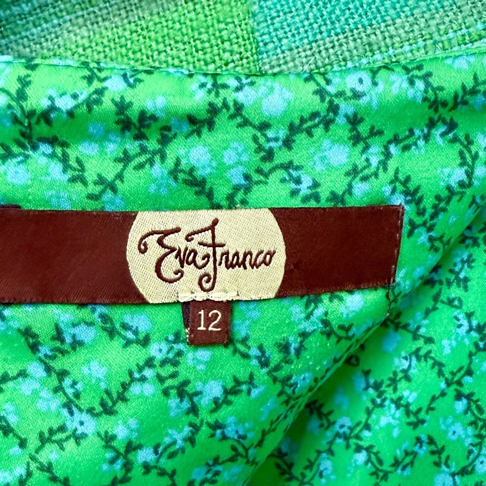Anthropologie Eva Franco Green Ombre Stripe Classic Pencil Skirt Size 12 - Picture 3 of 9